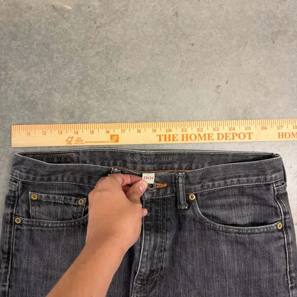 Vintage 2000’s Straight Fit Banana Republic Black Denim